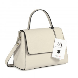 Geanta dama din piele naturala DiAmanti Salvini Bej